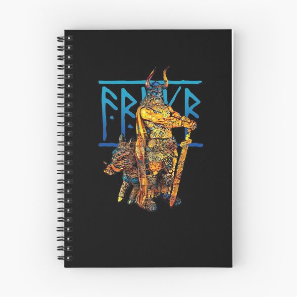 Item preview, Nordic peace and fertility God Freyr, Frey or Frej - golden designed and sold by PrintPit.