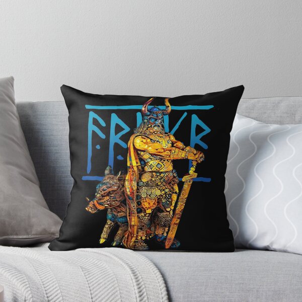 Artikelvorschau, Nordischer Frieden und Fruchtbarkeit Gott Freyr, Frey oder Frej - golden entworfen und verkauft von PrintPit.