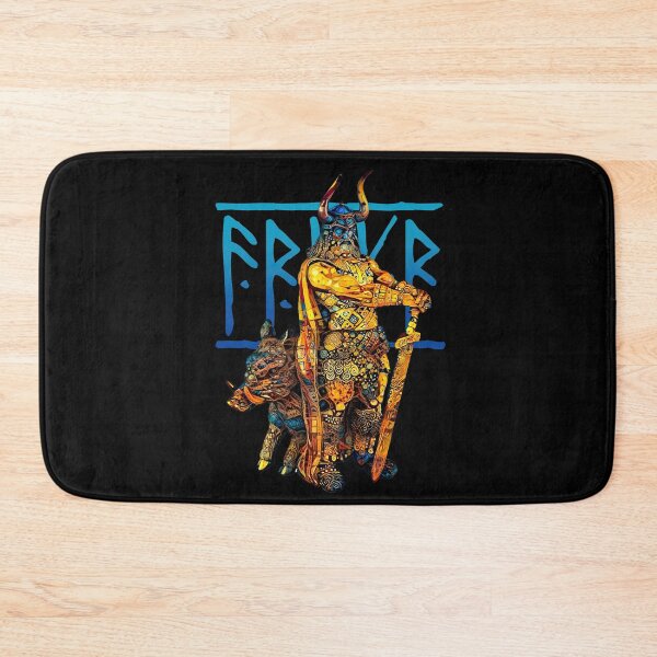 Item preview, Nordic peace and fertility God Freyr, Frey or Frej - golden designed and sold by PrintPit.