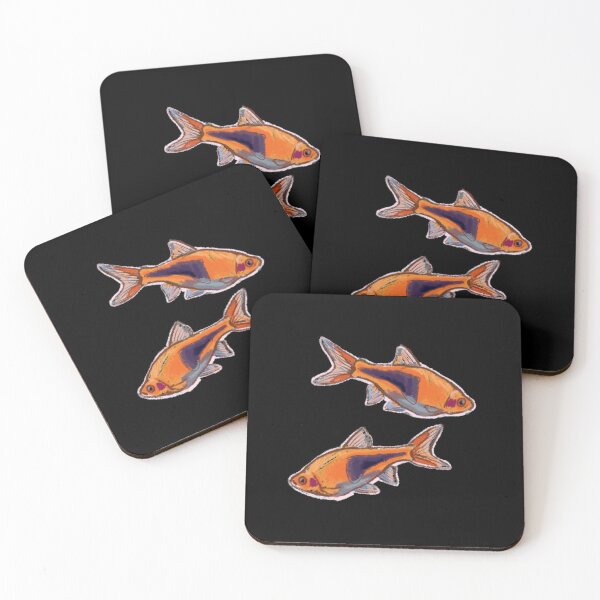 Item preview, Harlequin Rasbora - Cute Crayon Fish Design designed and sold by Faerin.paints.