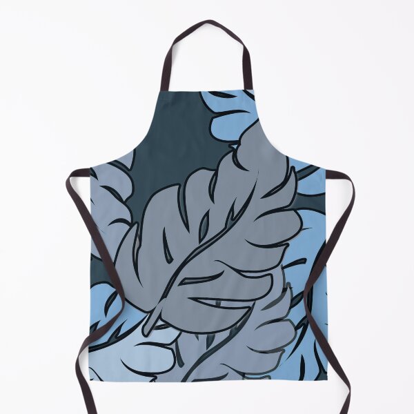 Artikelvorschau, Leaves Tropical Gray and Blue entworfen und verkauft von Sharon Schwalbe.