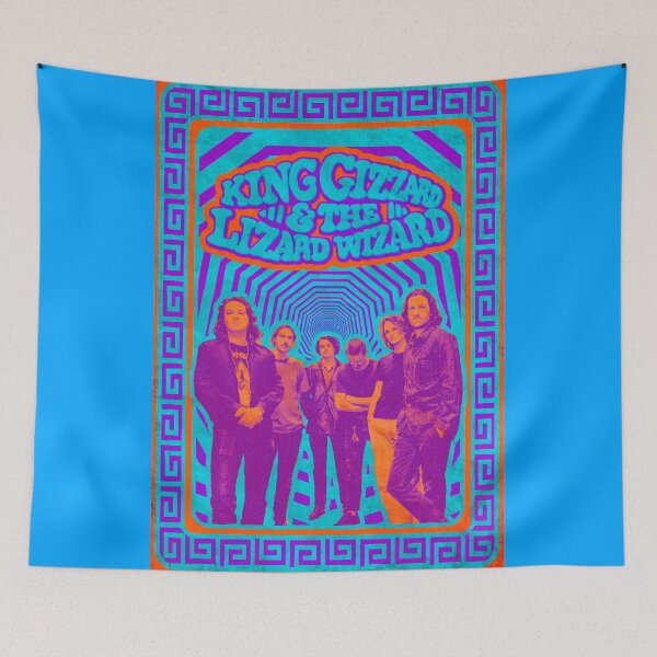Item preview, King Gizz psychedelic classic blue deluxe designed and sold by malditxsea.
