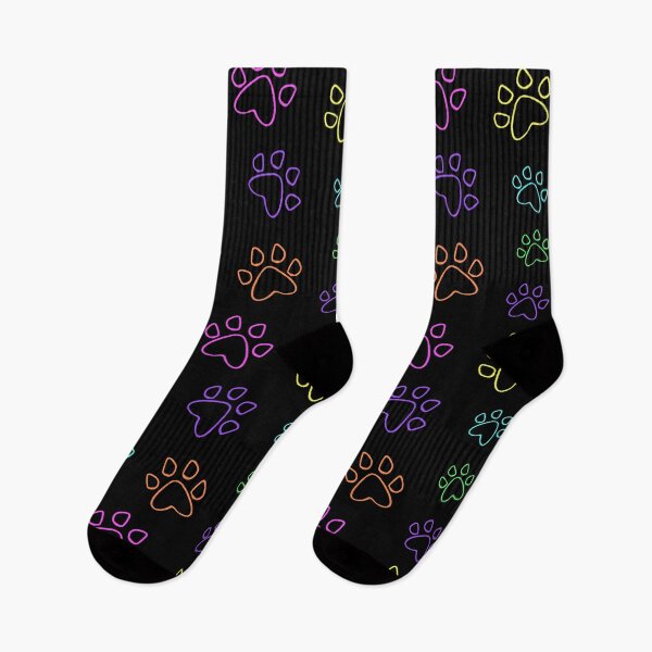 Item preview, Neon Paw Prints designed and sold by CrysisRuins.