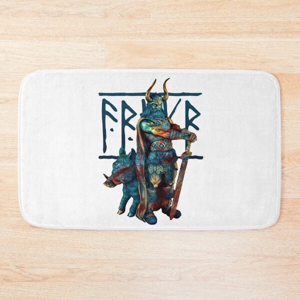 Item preview, Nordic peace and fertility God Freyr, Frey or Frej - colorful designed and sold by PrintPit.