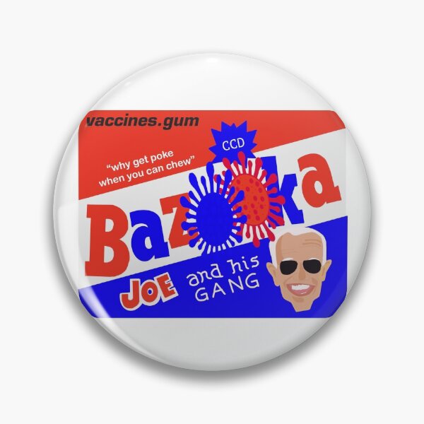 Item preview, Vaccines.gum Joe Biden Bazooka Joe goof up parody. CDC coronavirus democrats. designed and sold by GTOATlogos.