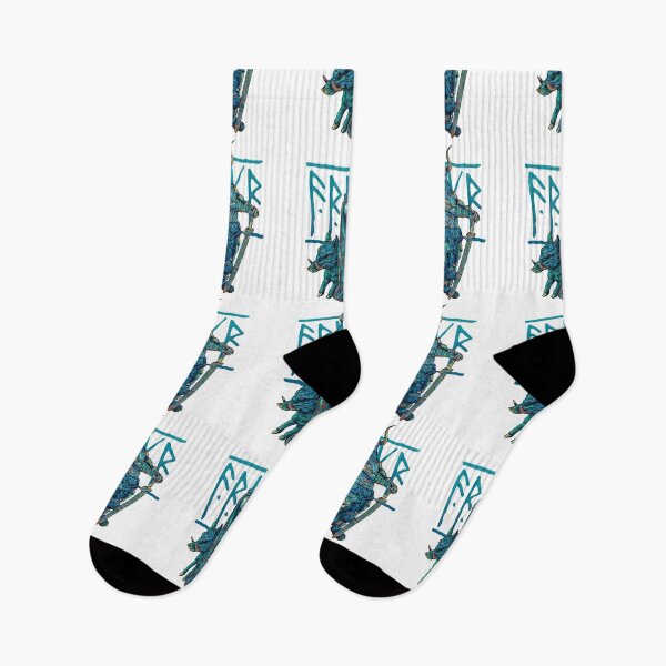 Item preview, Nordic peace and fertility God Freyr, Frey or Frej - cyan designed and sold by PrintPit.