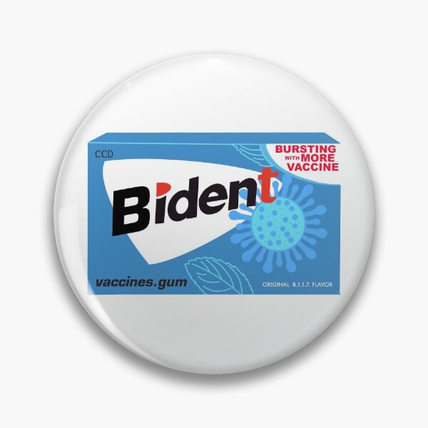 Item preview, Vaccines.gum. Trident Joe Biden gum goof up parody. CDC coronavirus democrats. designed and sold by GTOATlogos.