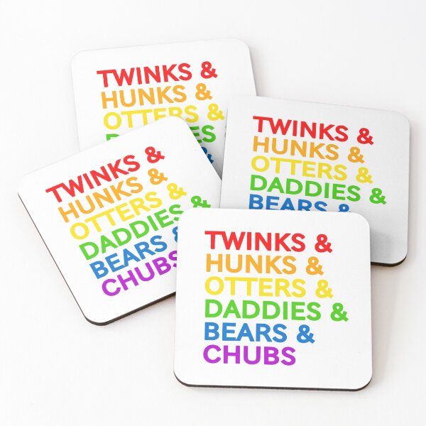Item preview, Twinks&Hunks&Otters&Daddies&Bears&Chubs Rainbow  designed and sold by PupSpikeArt.