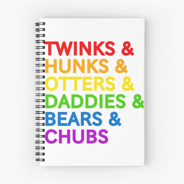 Item preview, Twinks&Hunks&Otters&Daddies&Bears&Chubs Rainbow  designed and sold by PupSpikeArt.
