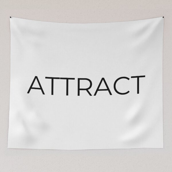 Item preview, Attract word Minimal Simple Text Design - Black Font  designed and sold by BE The Oracle.