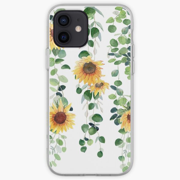 Eucalyptus and Sunflowers Garland iPhone Soft Case