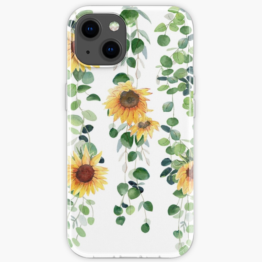 Eucalyptus and Sunflowers Garland iPhone Case