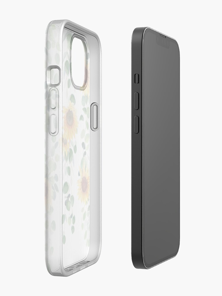 Alternate view of Eucalyptus and Sunflowers Garland iPhone Case