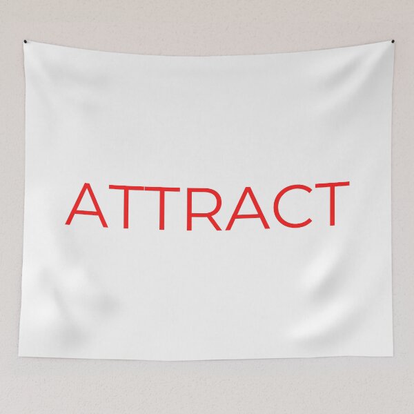 Item preview, Attract word Minimal Simple Text Design - Red Font  designed and sold by BE The Oracle.