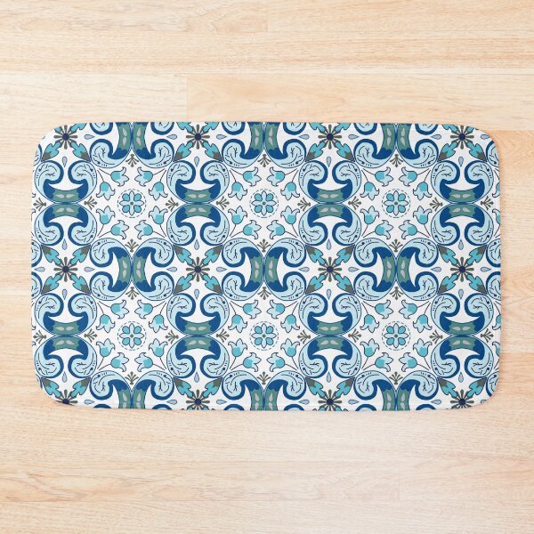 Item preview, Azulejos Azores turquoise 001 designed and sold by FK-UK.