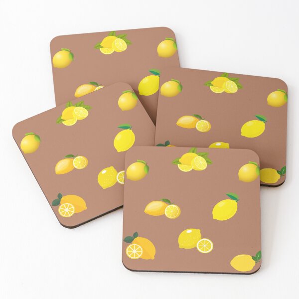 Item preview, Lemon Slices, Lemons and Lemon Leaves Fruit Pattern designed and sold by silviaol.