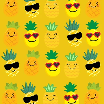 Artwork thumbnail, pineapple pattern by AllPerfect