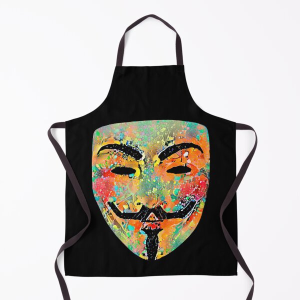 Item preview, Anonymous Guy Fawkes mask paint splatter designed and sold by PrintPit.
