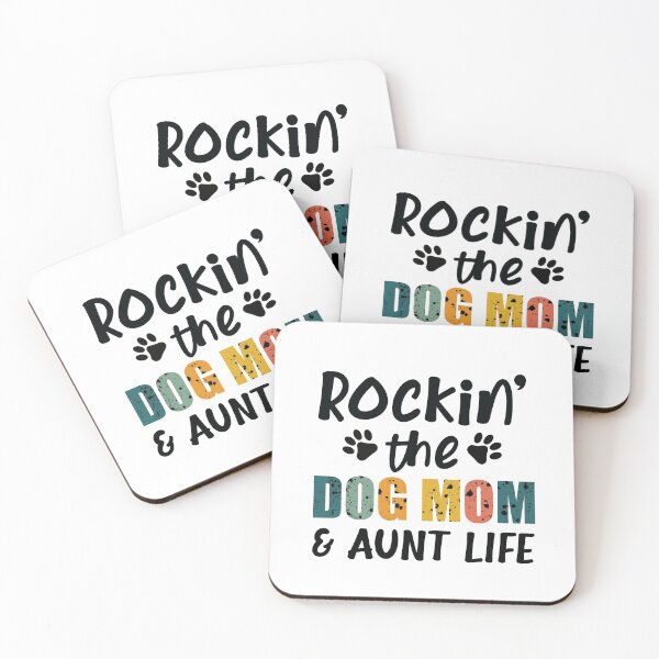 Item preview, Rockin the dog mom and aunt life, Funny Dog Mom gift  designed and sold by happy gift art.