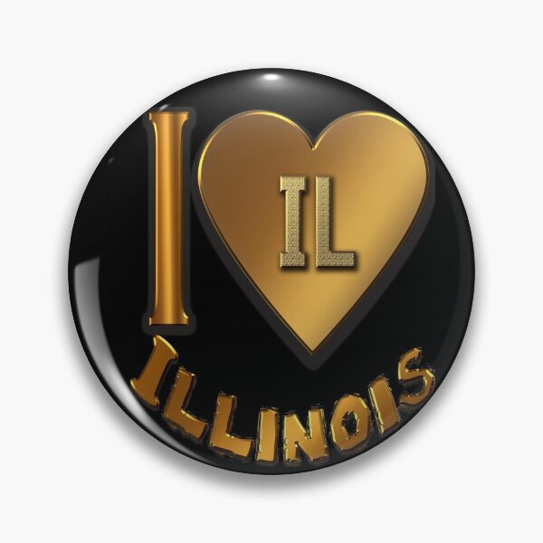 Item preview, I LOVE ILLINOIS ♥ designed and sold by •GOLDENGENES •.
