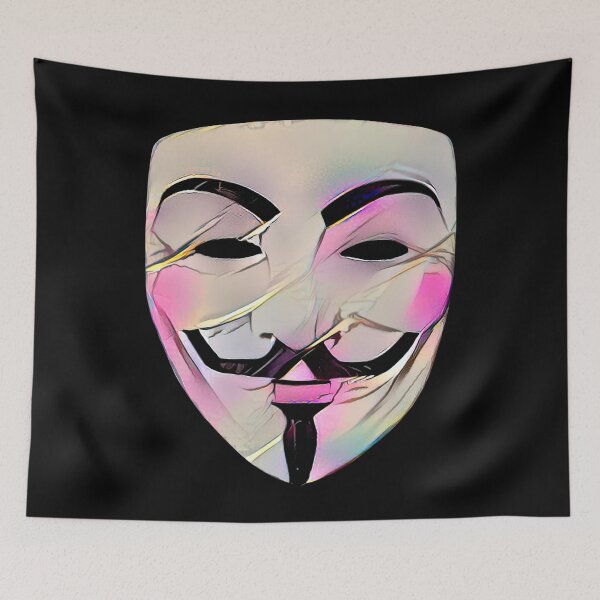 Item preview, Anonymous Guy Fawkes mask - 80s style designed and sold by PrintPit.