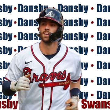 dansby swanson jersey Sticker for Sale by madisonsummey