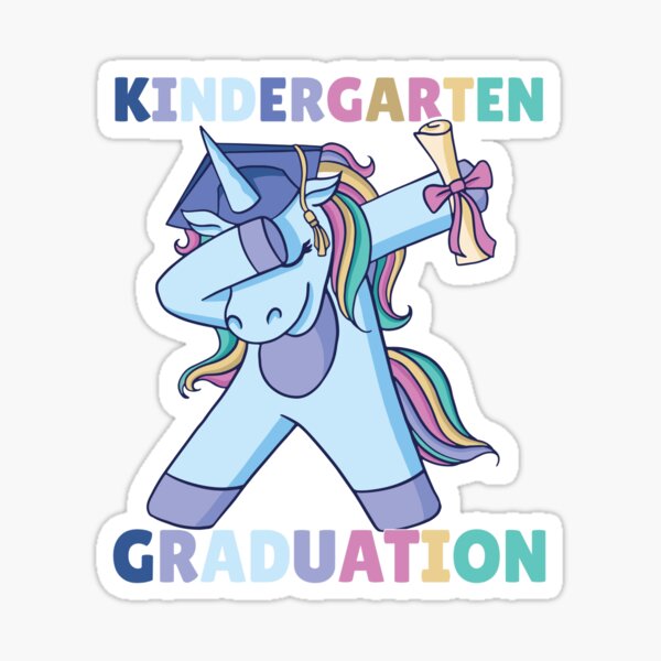 "Dabbing Kindergarten Unicorn Graduation Class 2021, Kids Kindergarten