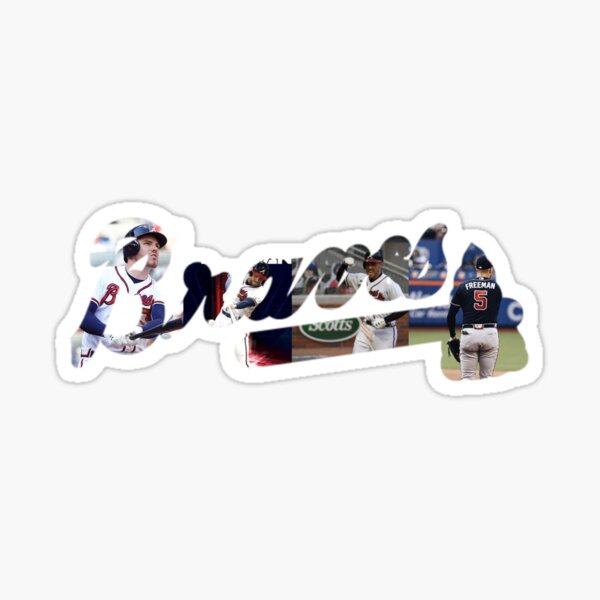 freddie freeman jersey number Sticker for Sale by madisonsummey