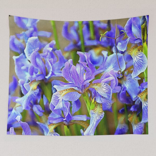Item preview, Purple Irises on a May Afternoon designed and sold by SeaChangeDesign.