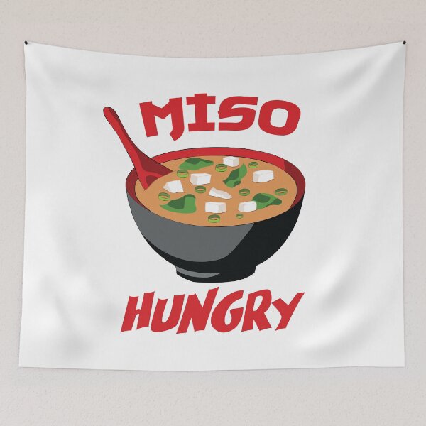 Item preview, Miso Hungry - Funny Japanese Food designed and sold by TheInkElephant.