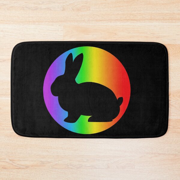 Item preview, rabbit lover rainbow silhouette rabbit gifts designed and sold by alaechamlal.