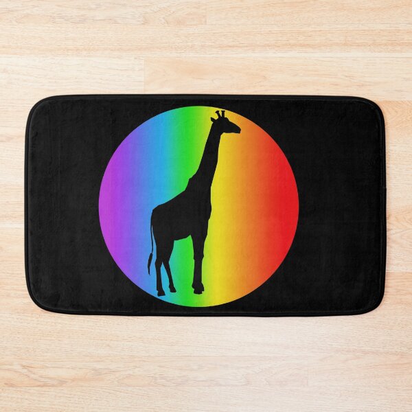 Item preview, giraffe lover rainbow silhouette giraffe gifts designed and sold by alaechamlal.