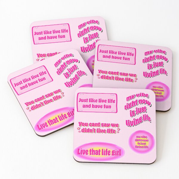 Item preview, my vibe right now is just living life sticker pack designed and sold by mariahmoniquedesign.
