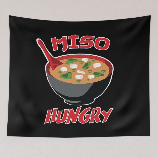 Item preview, Miso Hungry - Funny Japanese Food designed and sold by TheInkElephant.