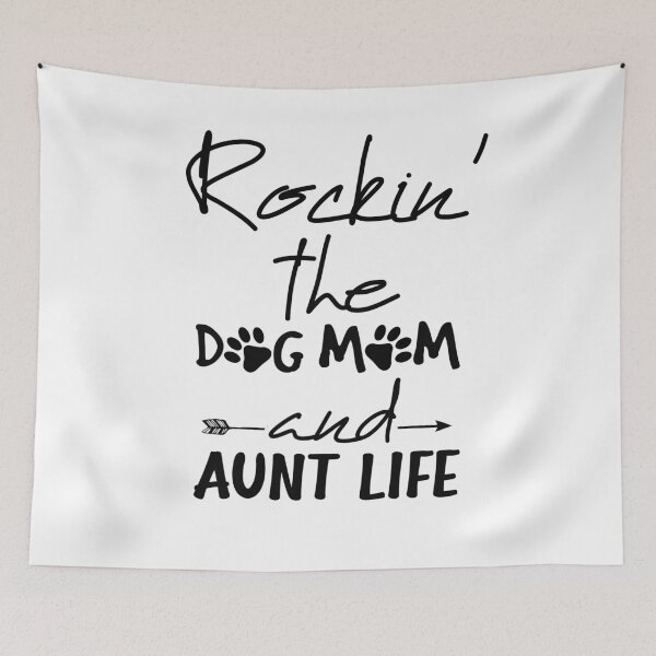 Item preview, Rockin the dog mom and aunt life, Funny Dog Mom gift  designed and sold by happy gift art.