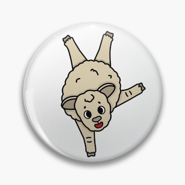 Item preview, Happy farm isolated sheep animal stands on one paw designed and sold by essskina.