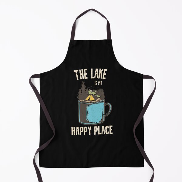 Artikelvorschau, Der See ist mein glücklicher Ort im Freien Camper Swim Cabin Boating entworfen und verkauft von ChromanautMerch.