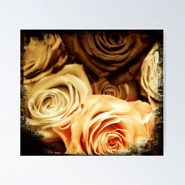 Artikelvorschau, Vintage Rosen, Blumen entworfen und verkauft von artBeatandSoul.