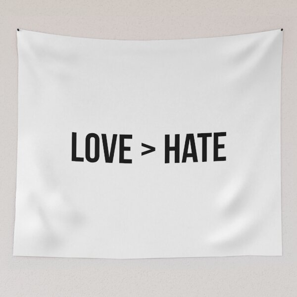Item preview, Love Hate designed and sold by Bendthetrend.