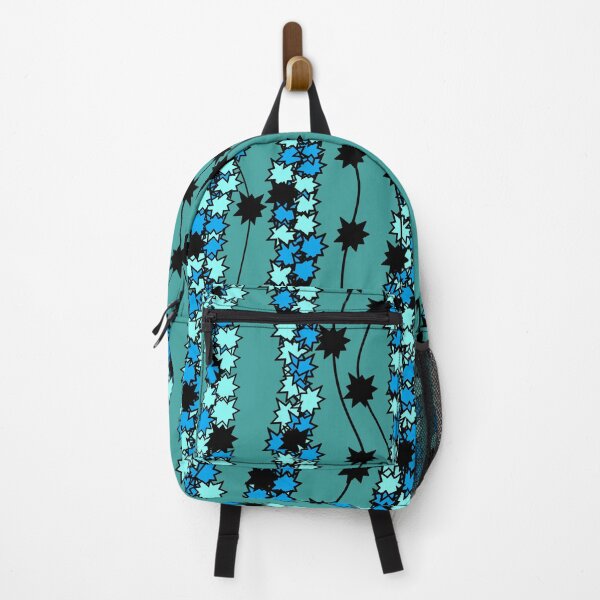 Item preview, Design Lines and FLower Look Like Teal Aqua Blue Black designed and sold by DesignsByMuriel.