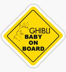 Ghibli Baby On Board Sticker