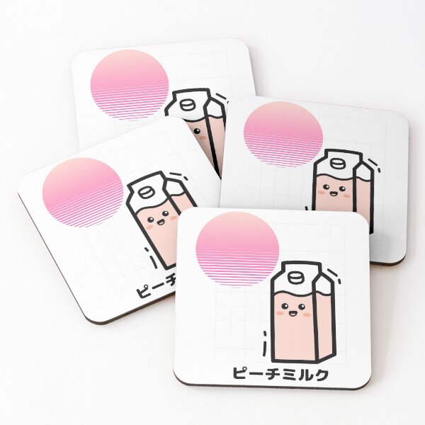 Item preview, Kawaii peach milk 90s japanese aesthetic cute vintage sunset designed and sold by TamGustam.