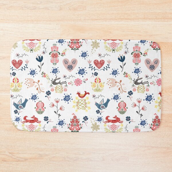 Item preview, Swedish Scandinavian Norwegian Folk Art Pattern  designed and sold by PrettytoaTee.