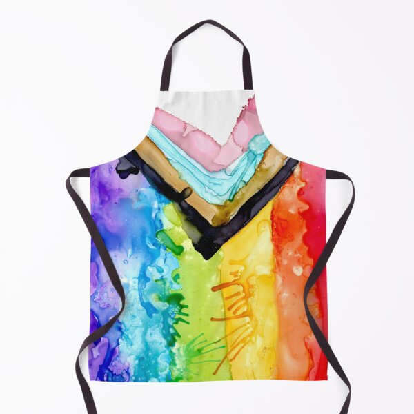 Item preview, Inclusive Pride Flag (Alcohol ink and mixed media pour) designed and sold by RoxyTocin.