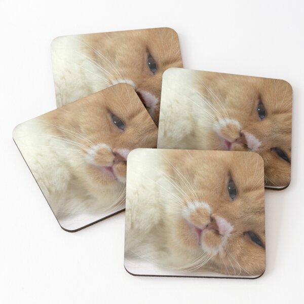 Item preview, CAT ON A WHITE BED designed and sold by likbatonboot.