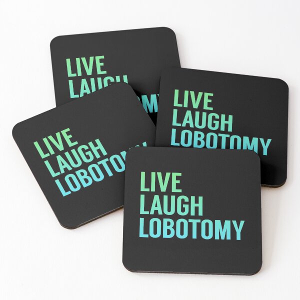 Item preview, Live Laugh Lobotomy in Blue Green Gradient designed and sold by tinyteacups.
