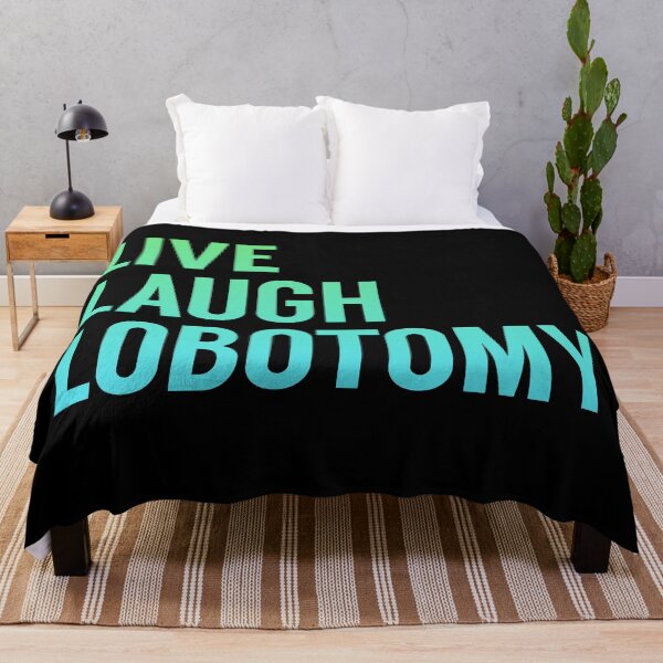 Item preview, Live Laugh Lobotomy in Blue Green Gradient designed and sold by tinyteacups.