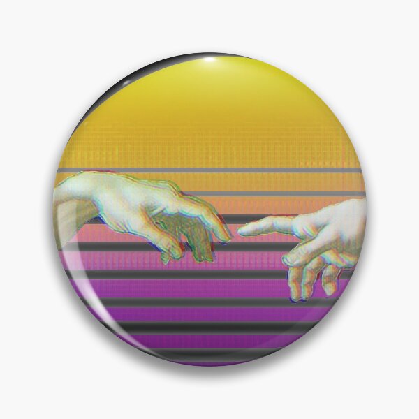 Aperçu de l'œuvre Michel-Ange remet Art Synthwave créée et vendue par ind3finite.