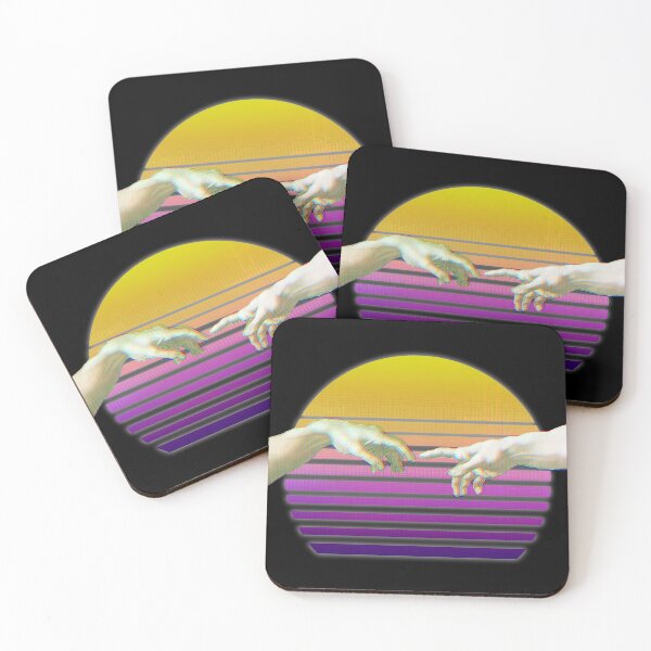 Item preview, Miguel Ángel manos Art Synthwave designed and sold by ind3finite.