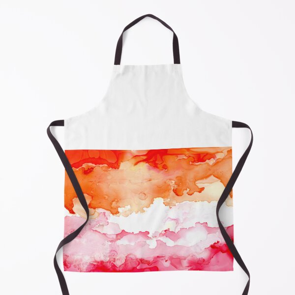 Item preview, Lesbian Pride Flag (Alcohol ink pour, horizontal)  designed and sold by RoxyTocin.